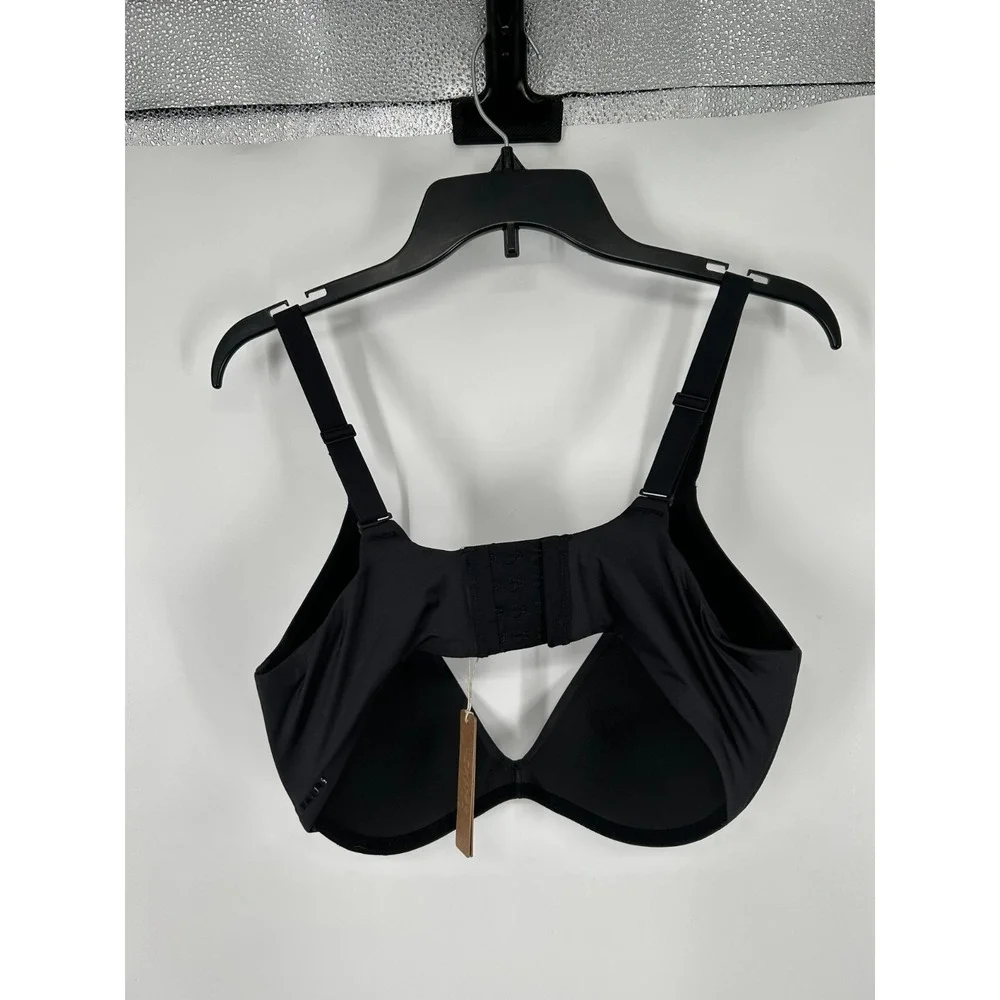 SKIMS Wireless Form Super Push Up Bra Womens‎ Size 38DD Onyx Adjustable Straps - Picture 2 of 7